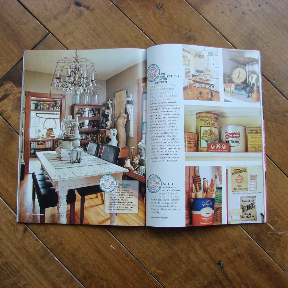 Flea Market Vintage Antique Decorating Magazines Lot of 5 Country Cottage Style - Picture 10 of 16